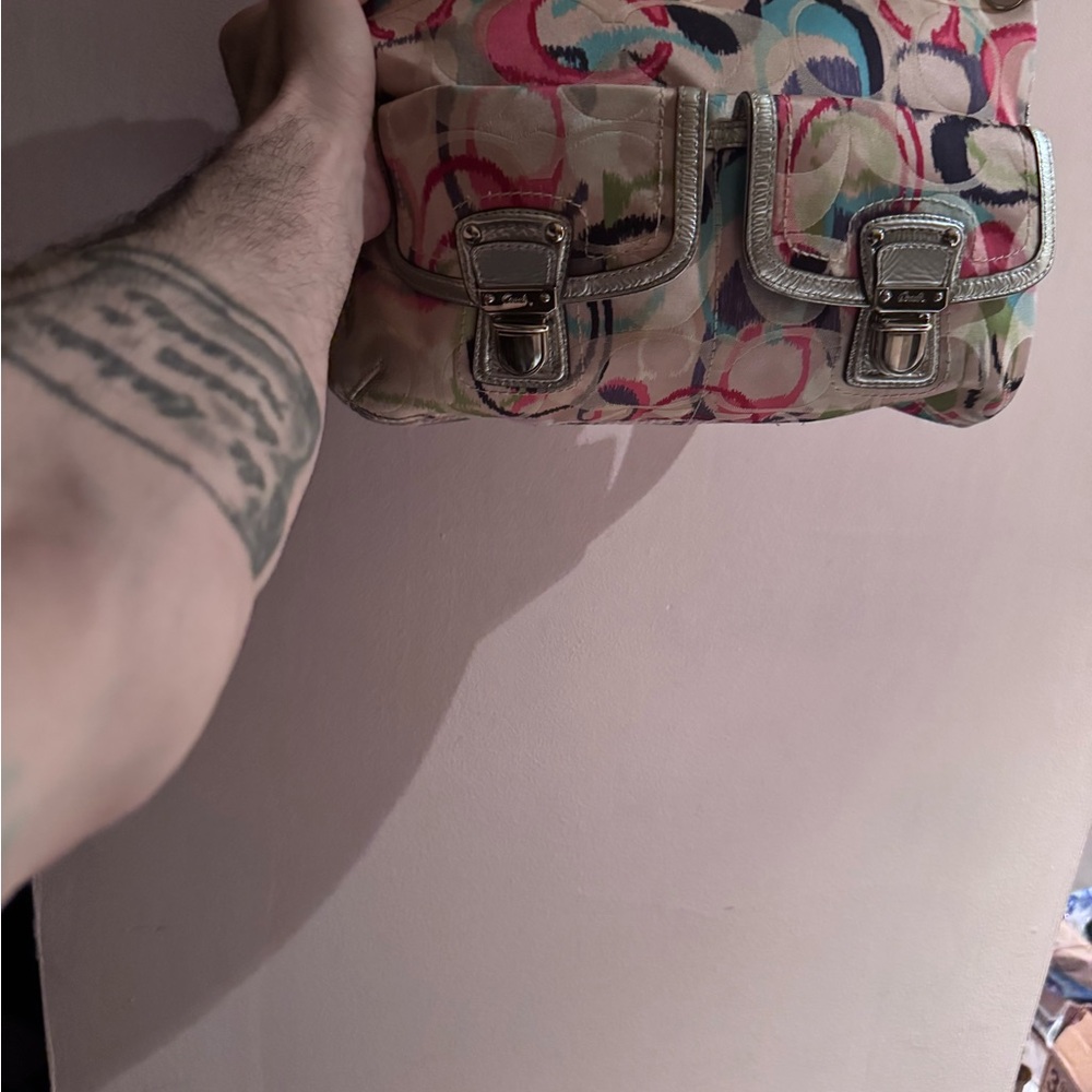 Coach Multicolor Patterned Handbag - image 1